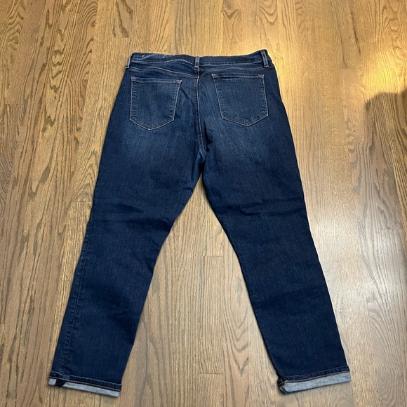 LOFT DARK WASH SKINNY CROP JEANS - Picture 2 of 2